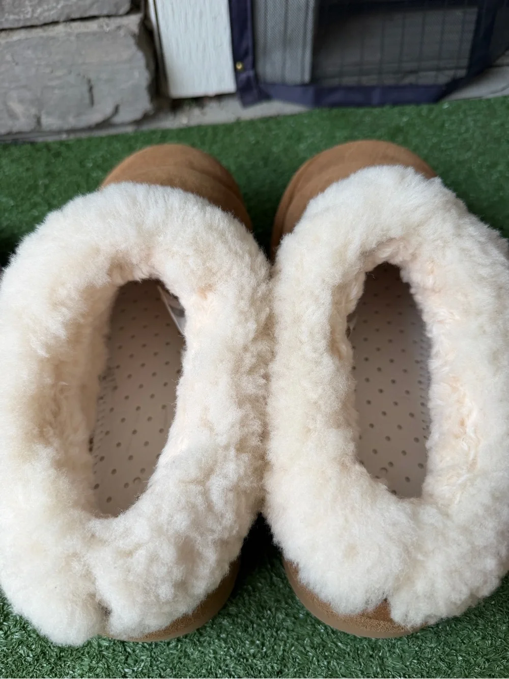 UGG Tazzlita Platform Chesnut Suede Women’s Slippers